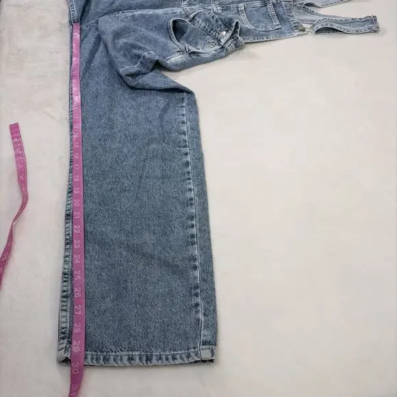Free People We The Free Ziggy Denim Overall Straight Leg Bibs Women’s Size Small - Picture 6 of 16